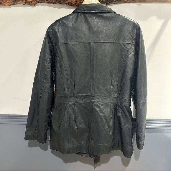 90s/ y2k Vintage Leather Moto Jacket NEW WITH TAGS - Kathy Ireland - Picture 7 of 14